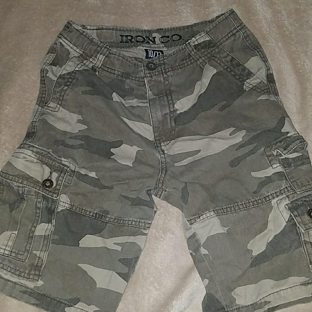 Boys Camo Cargo Shorts